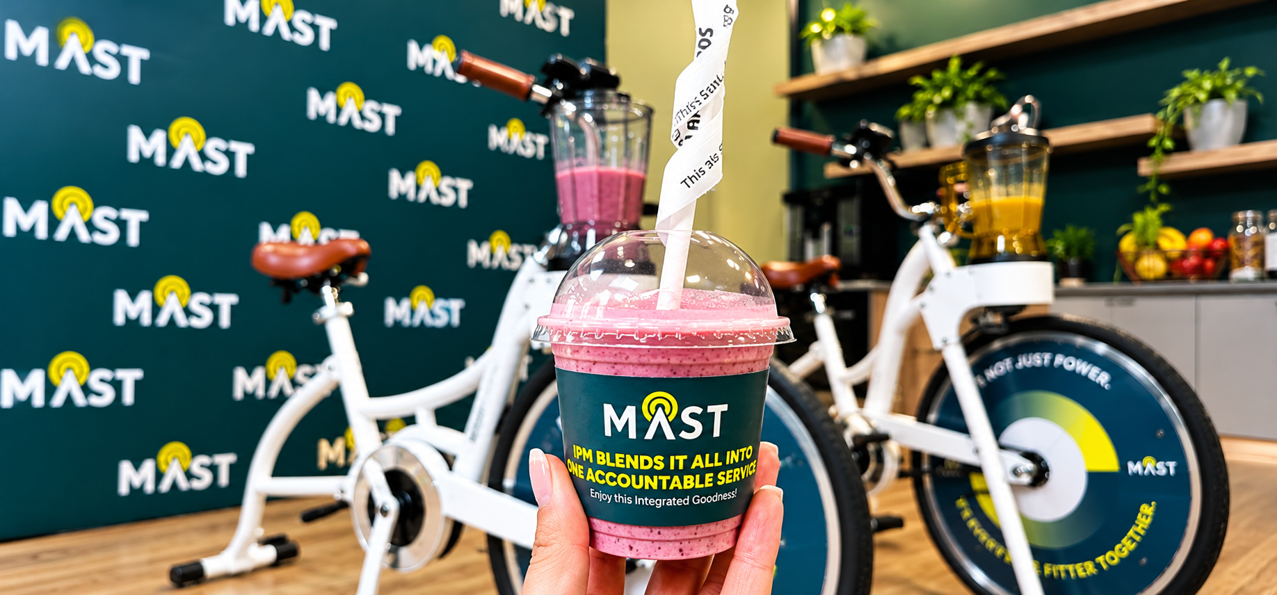 Branded Berry Smoothie Bike Promo