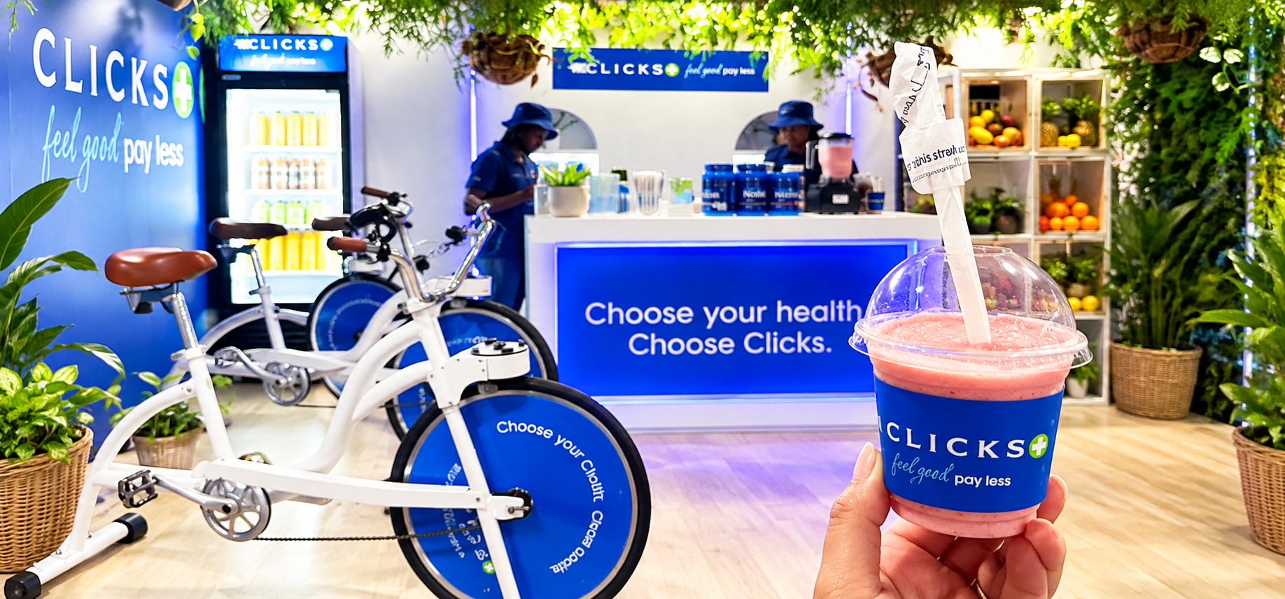 Clicks Smoothie at the Wellness Booth