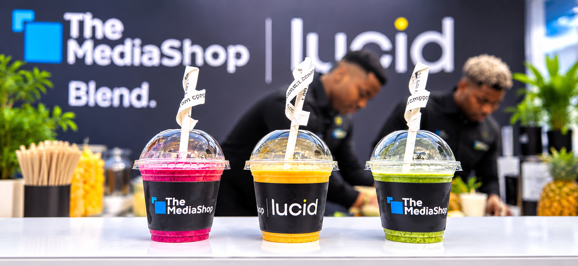 Branded Smoothies at the Booth