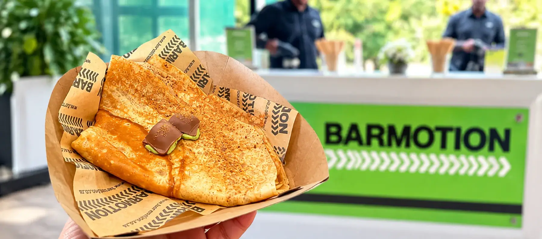 Caramel Crepe at the Barmotion Stall
