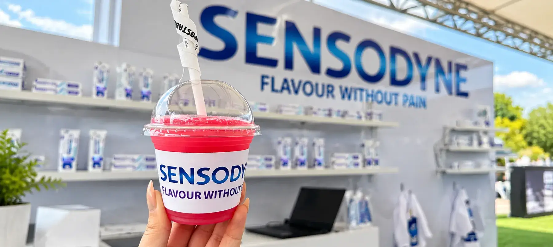 Sensodyne Pink Slushy Booth Display