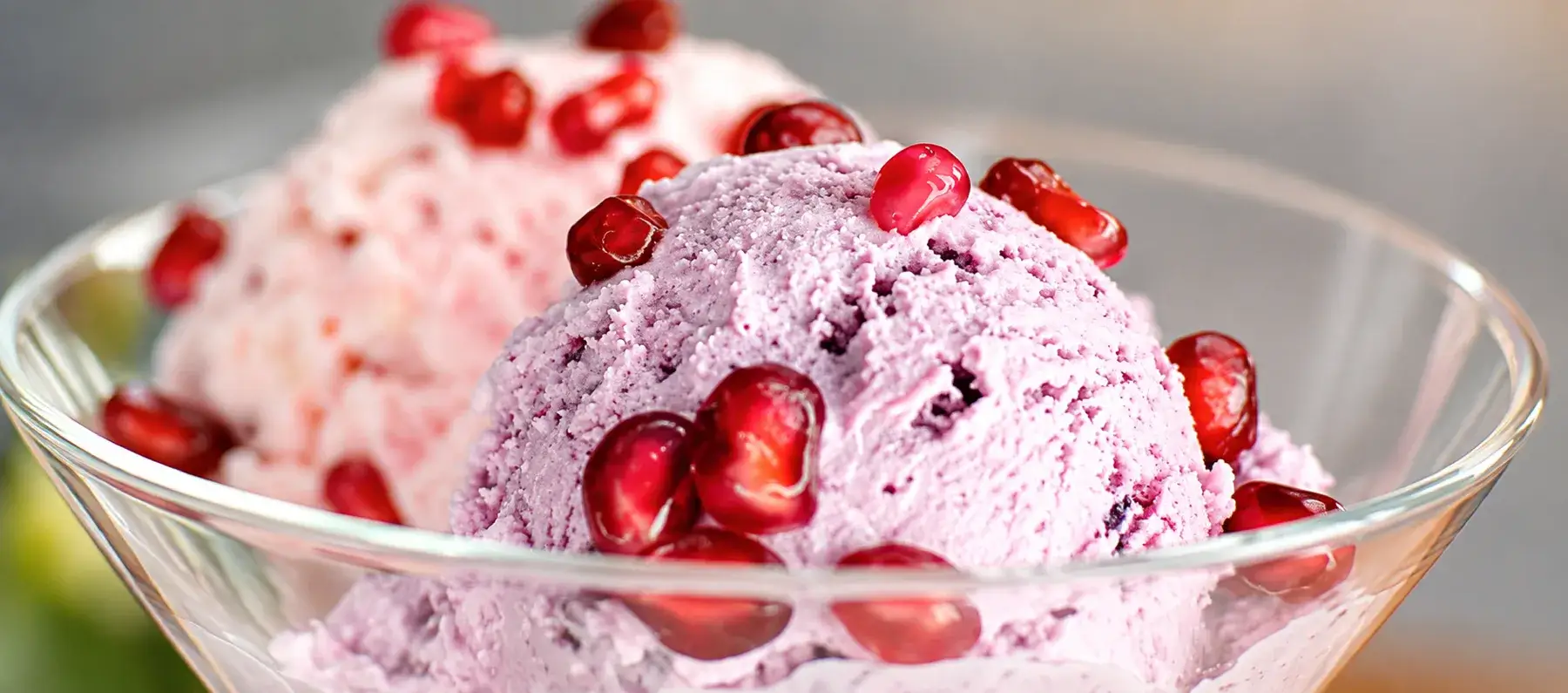 Pomegranate Berry Ice Cream Delight