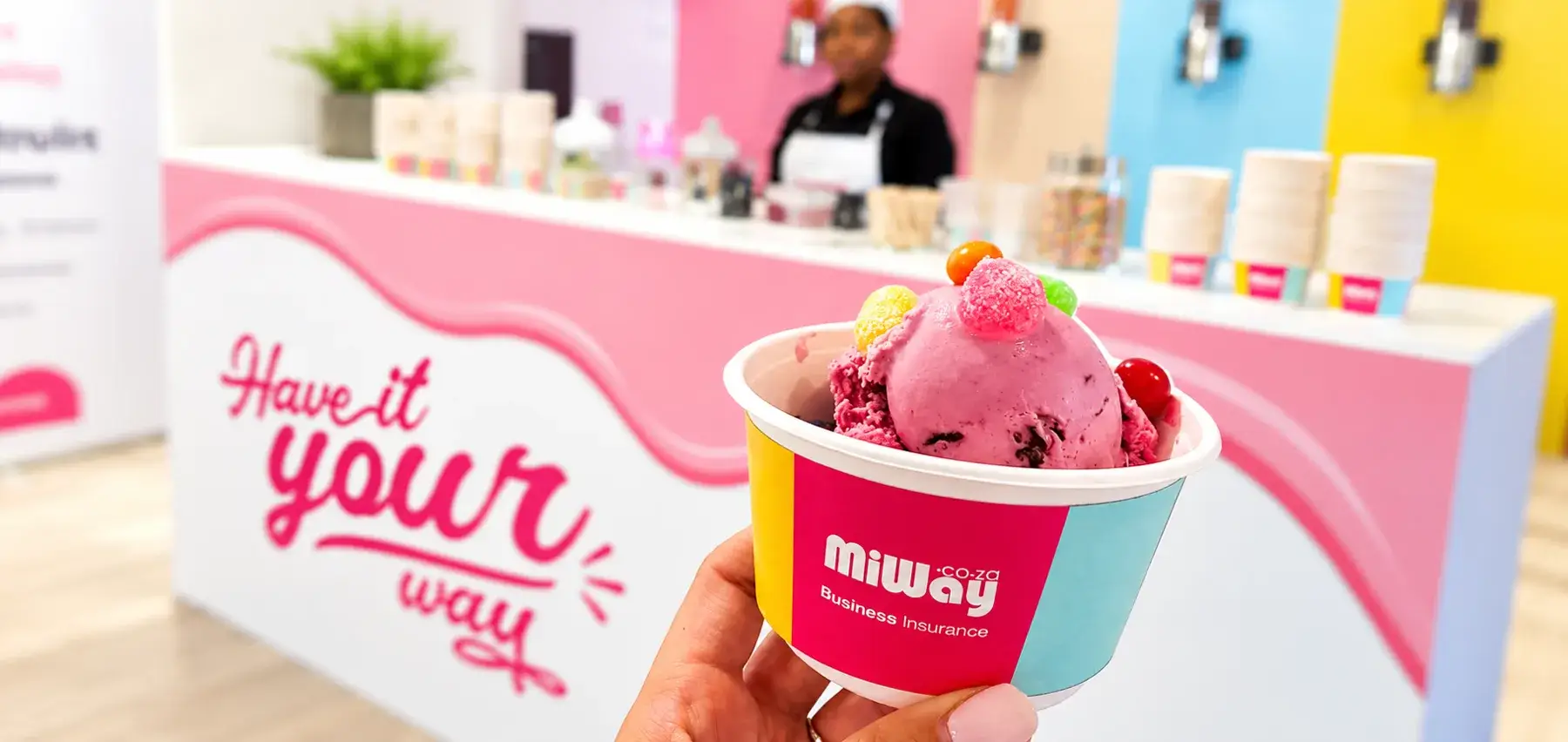 Colourful Ice Cream at the Pastel Kiosk