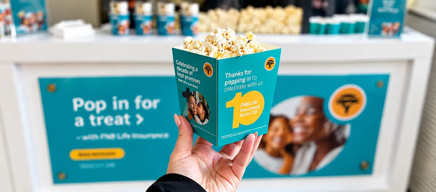 FNB Life Insurance Popcorn Celebration