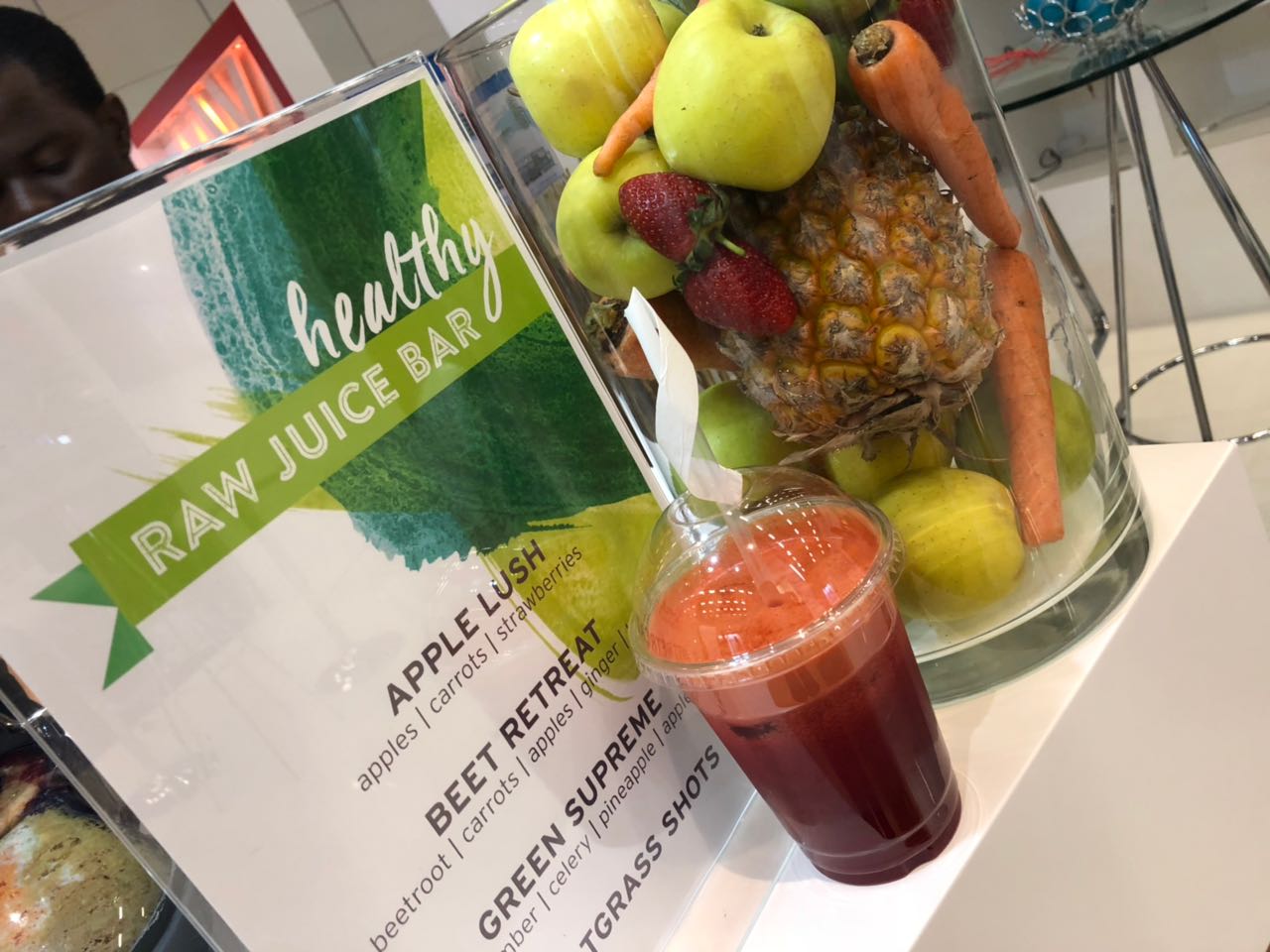 Raw Juice menu Barmotion
