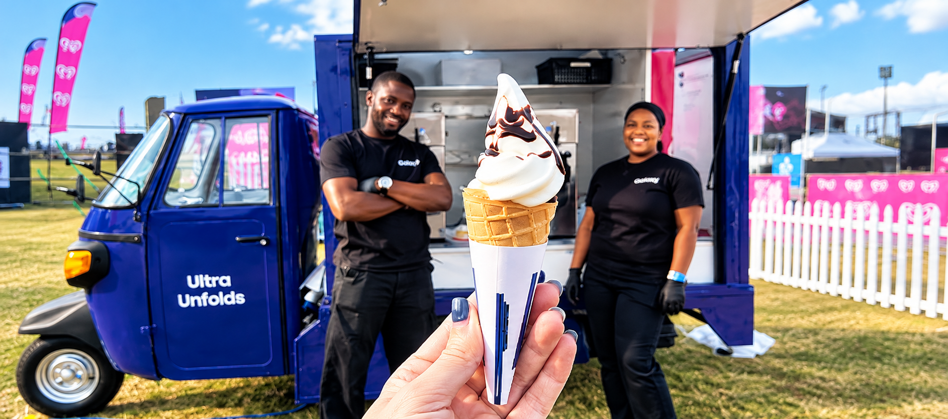 Ultra Unfolds Festival Ice Cream Cone