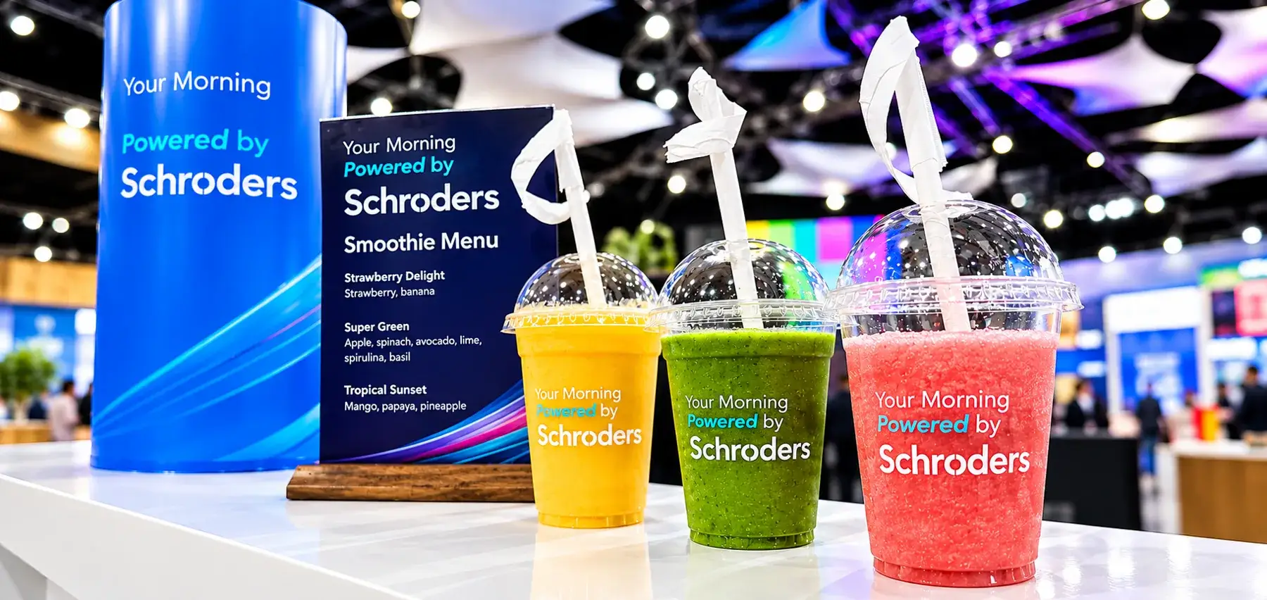 Schroders Smoothie Stand at Expo