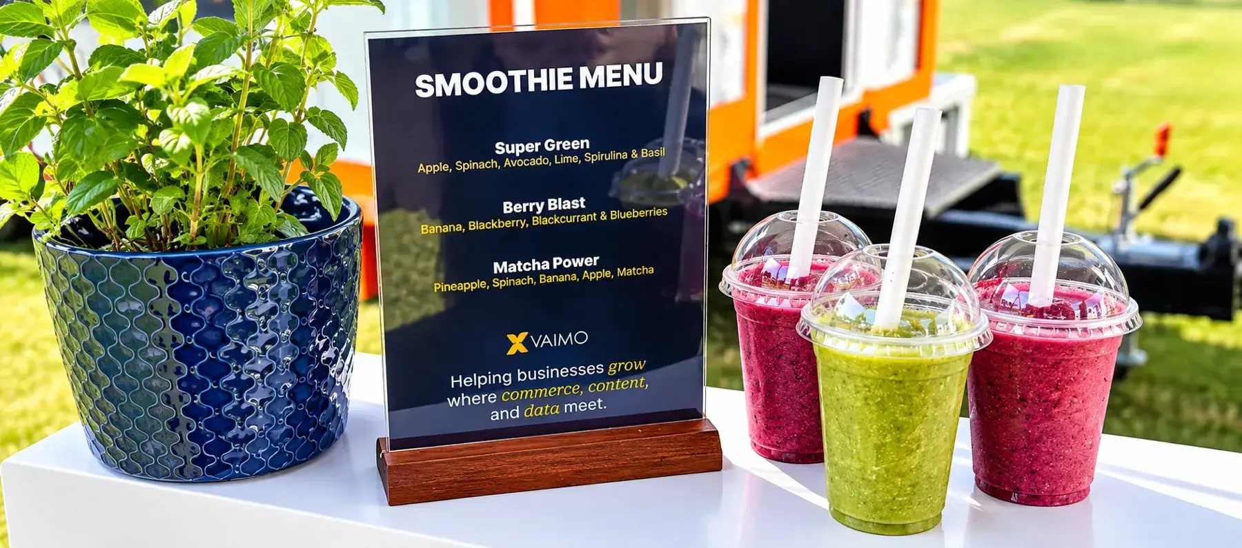 Vibrant Outdoor Smoothie Stand