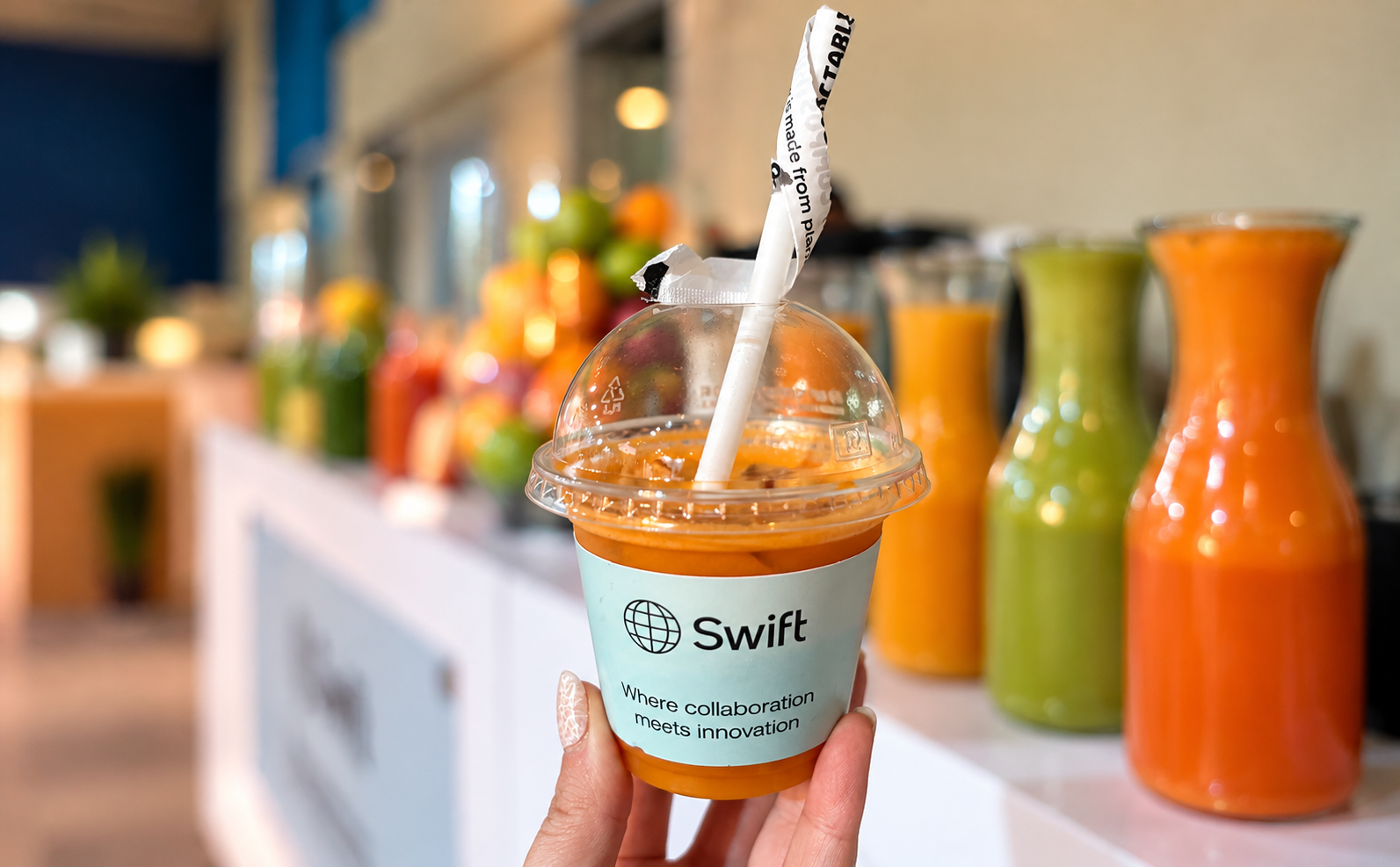 Raw juice branding cup sleeve fresh juice