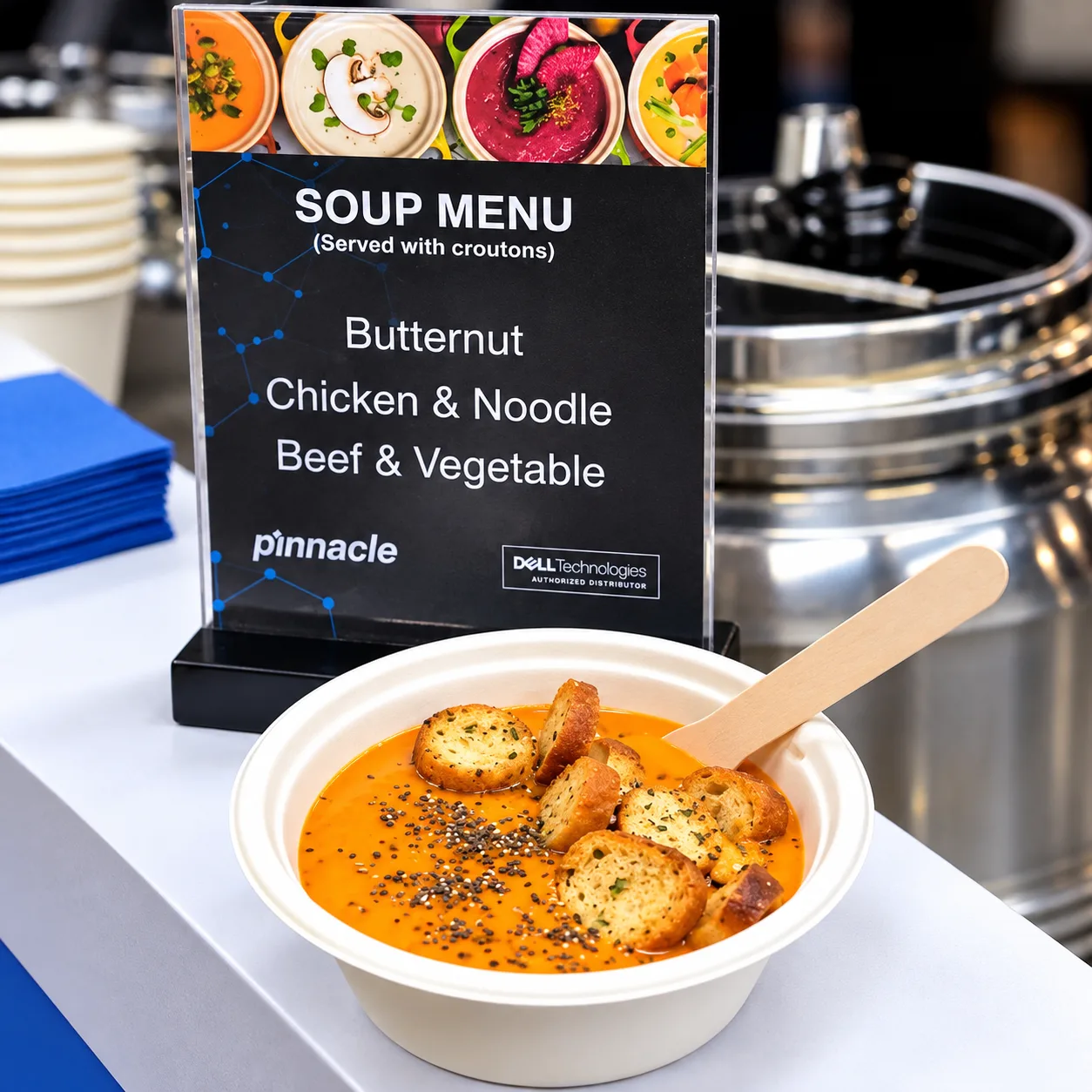 Butternut Soup with Croutons