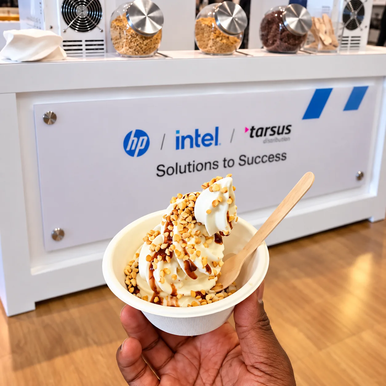 Soft Serve Treat at the Exhibition Booth