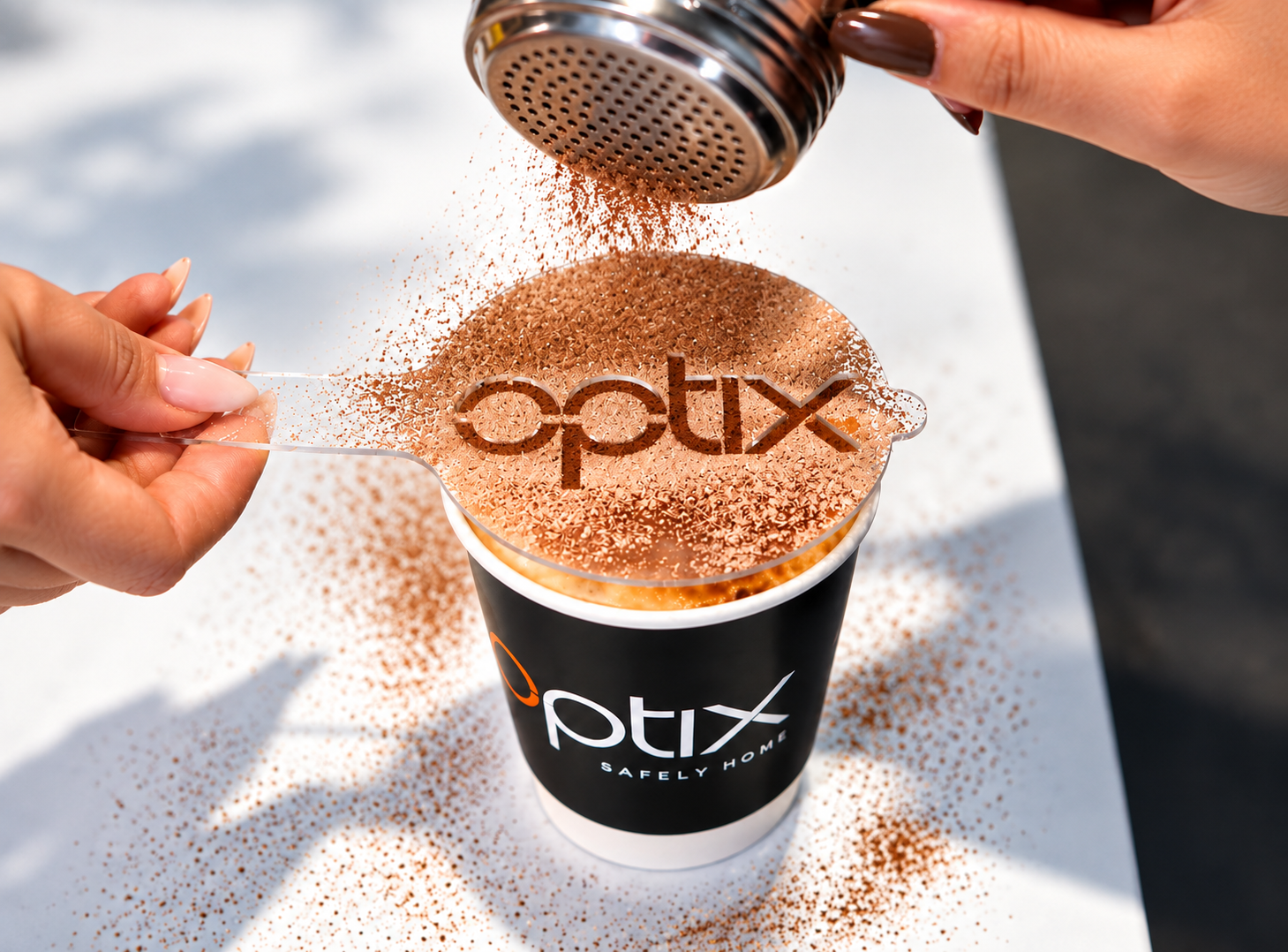 Coffee make it your own branding stencil