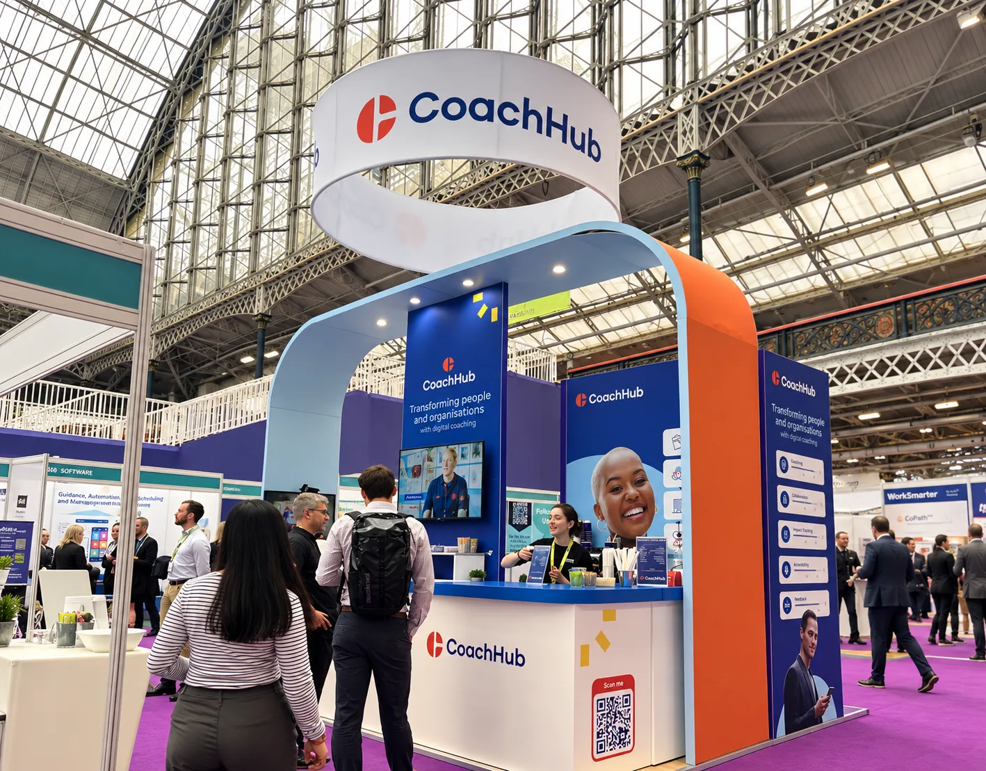 Coffee on stand expo hospitality coach hub