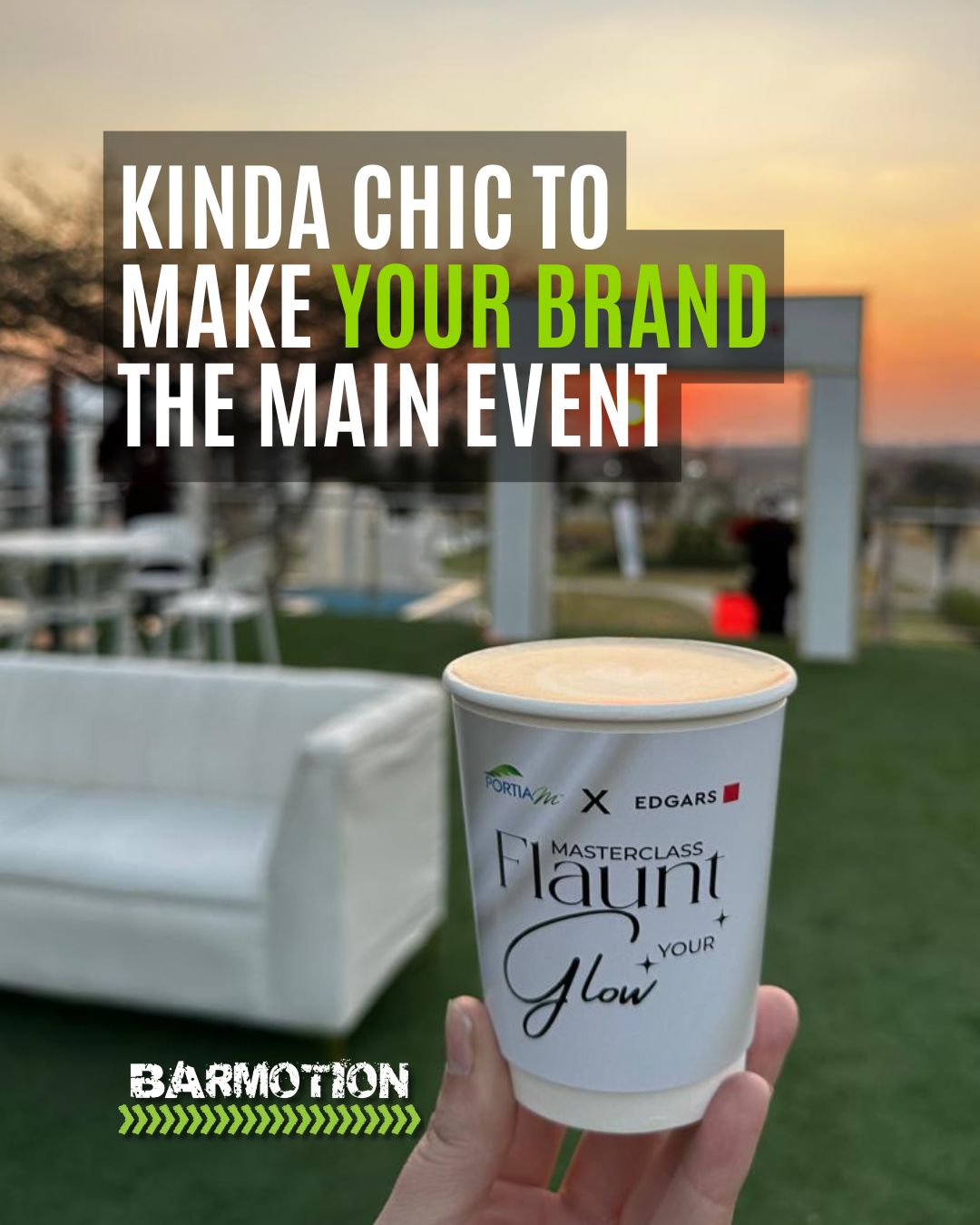 Kinda chic to make your brand the main event. Just saying.
