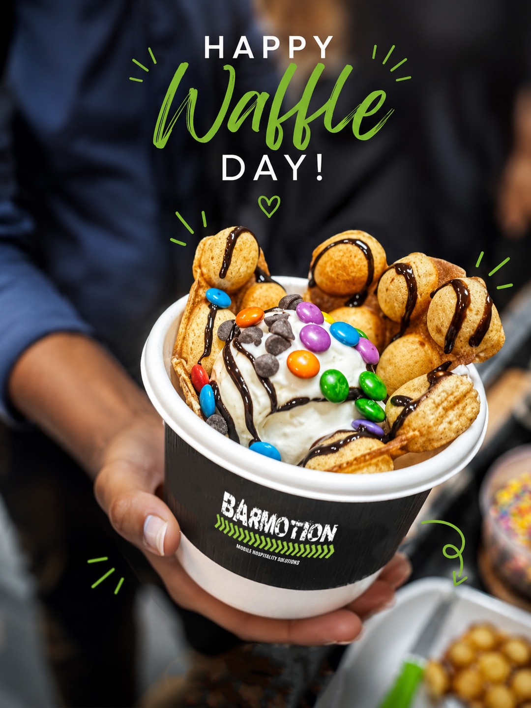 Today's agenda? Lolly waffles Bubble waffles Belgian waffles Maybe one more... just because. Happy…