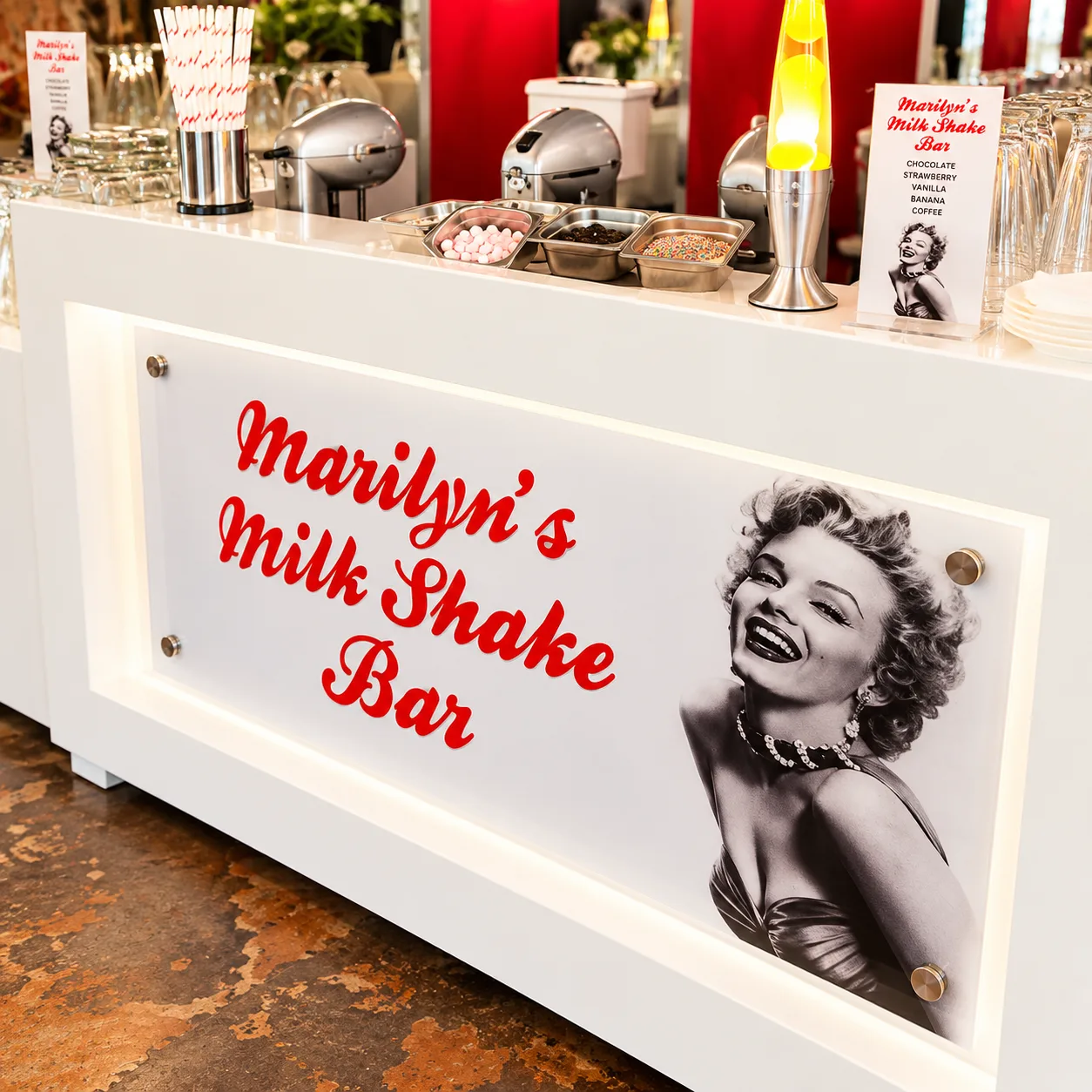 Milkshake bar branding