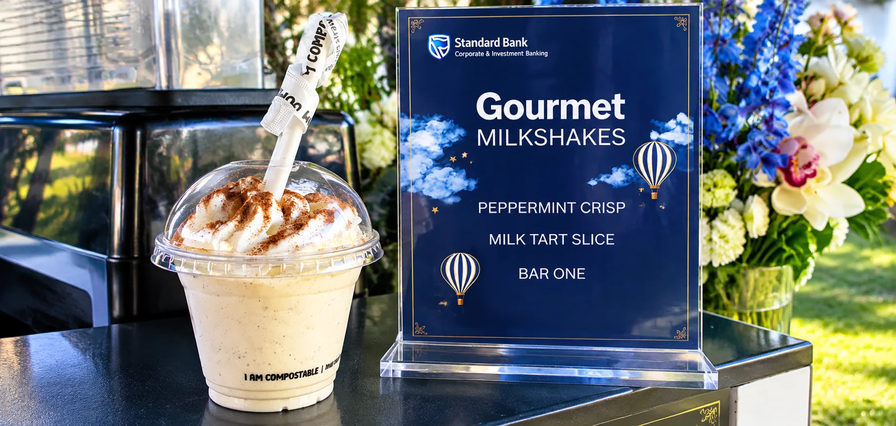 Milkshake courmet branded