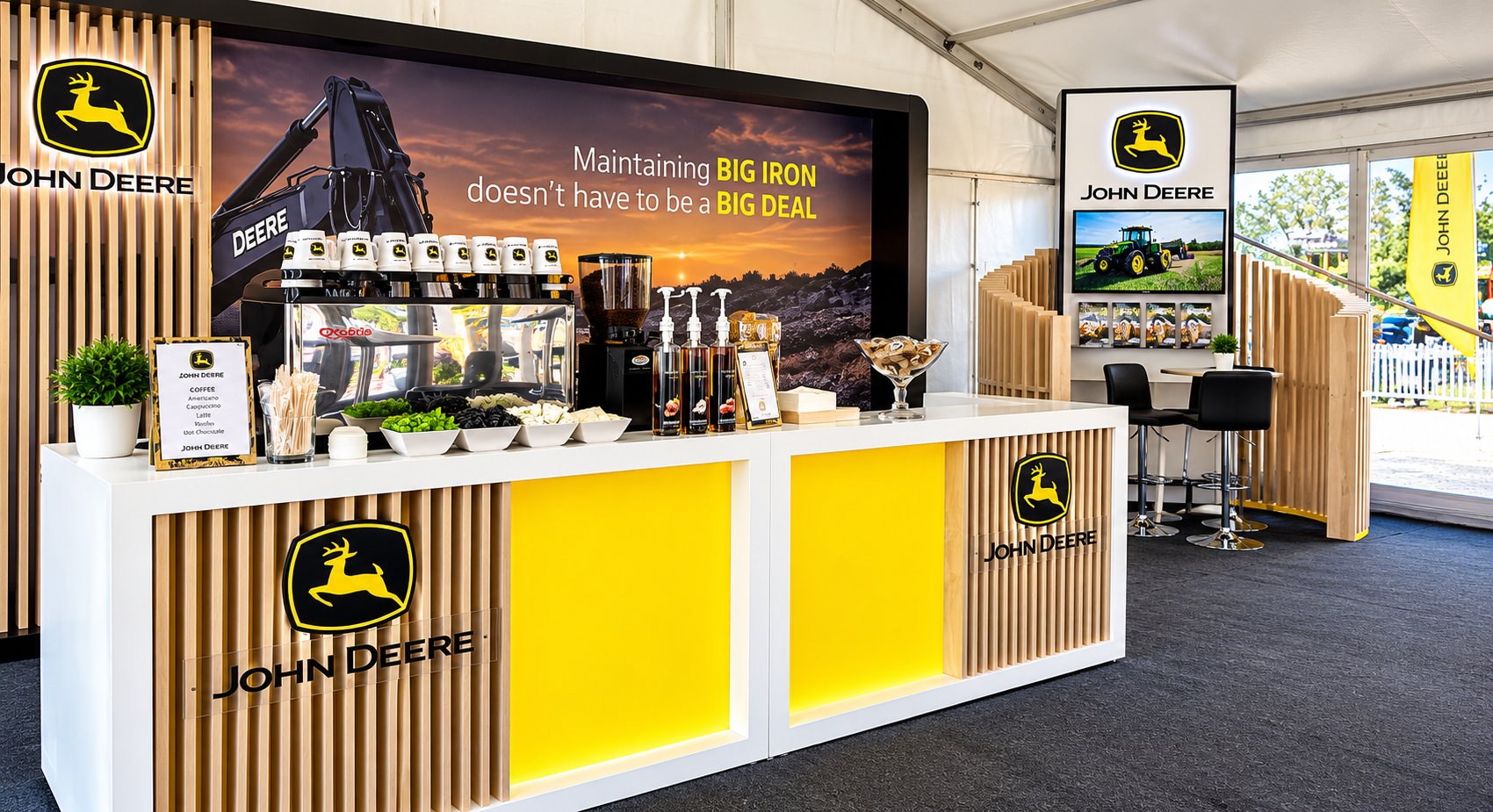Multiple bars branded coffee events