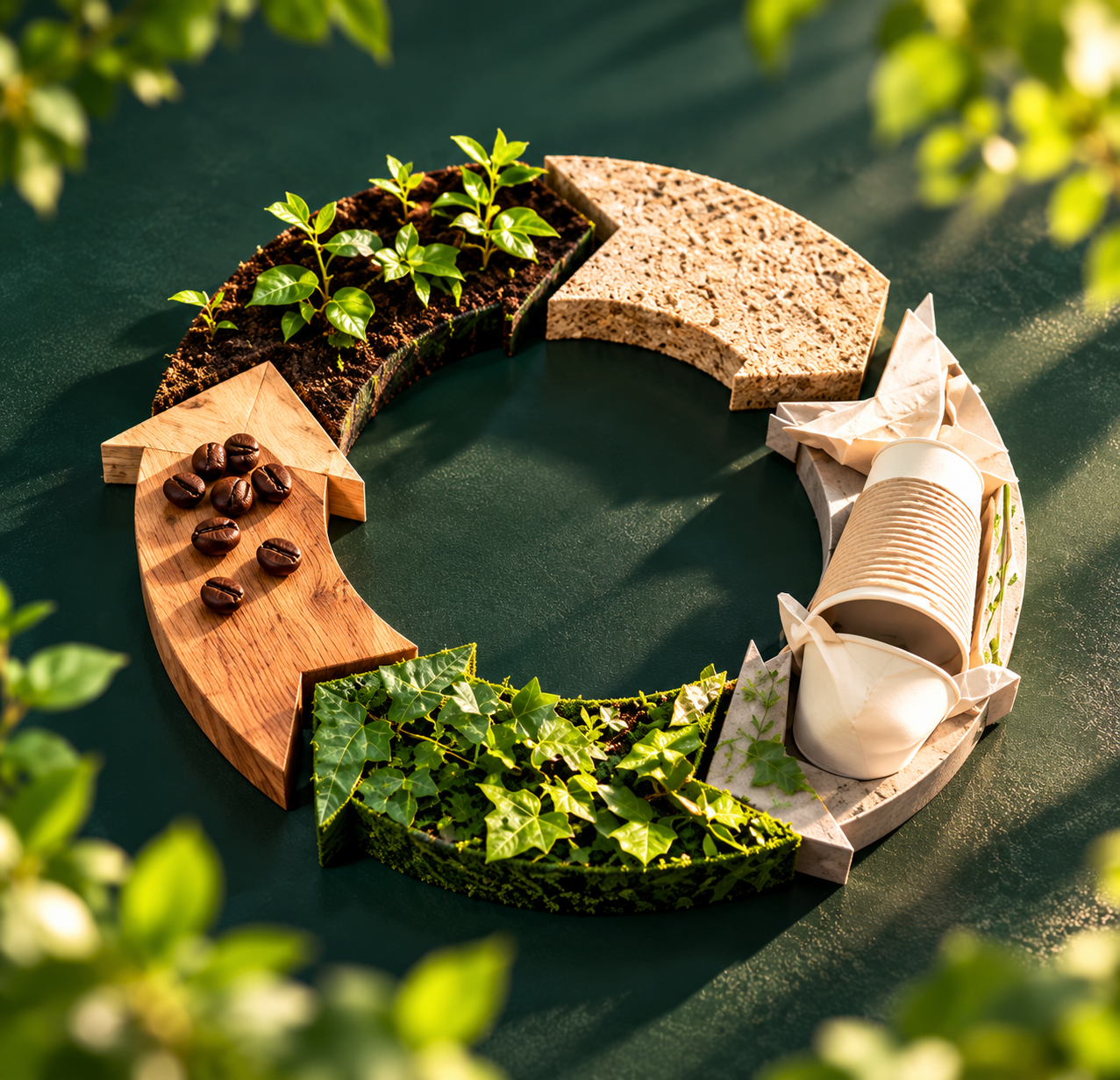 Sustainabilitiy eco Friendly Circular Recycling Cycle