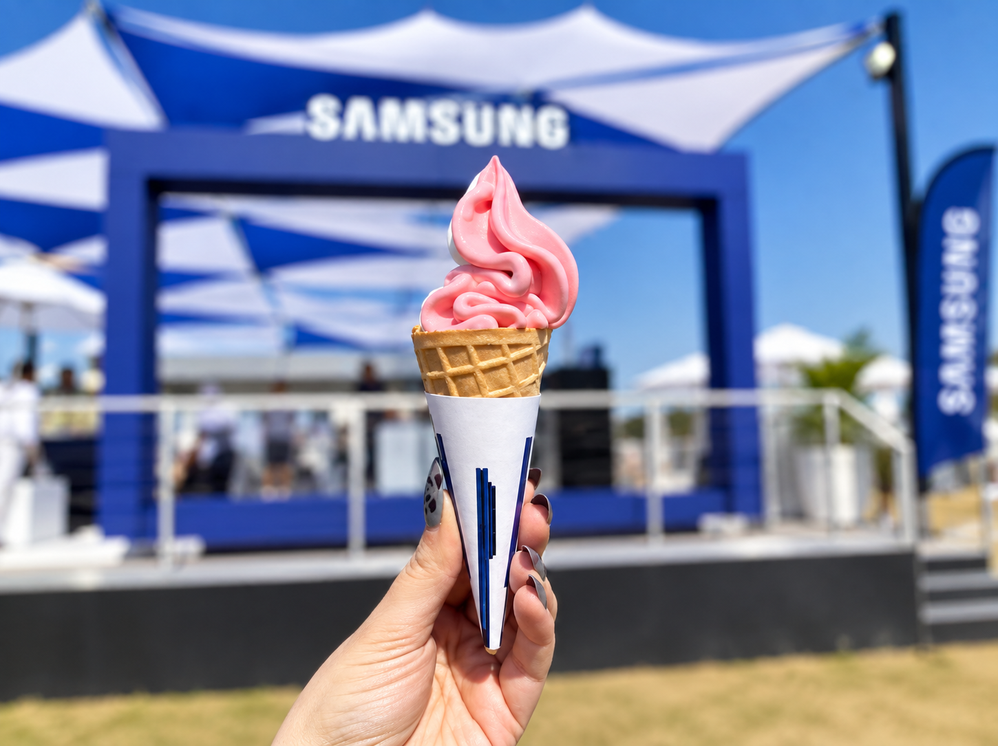 Swirl soft serve bar activation corporate event