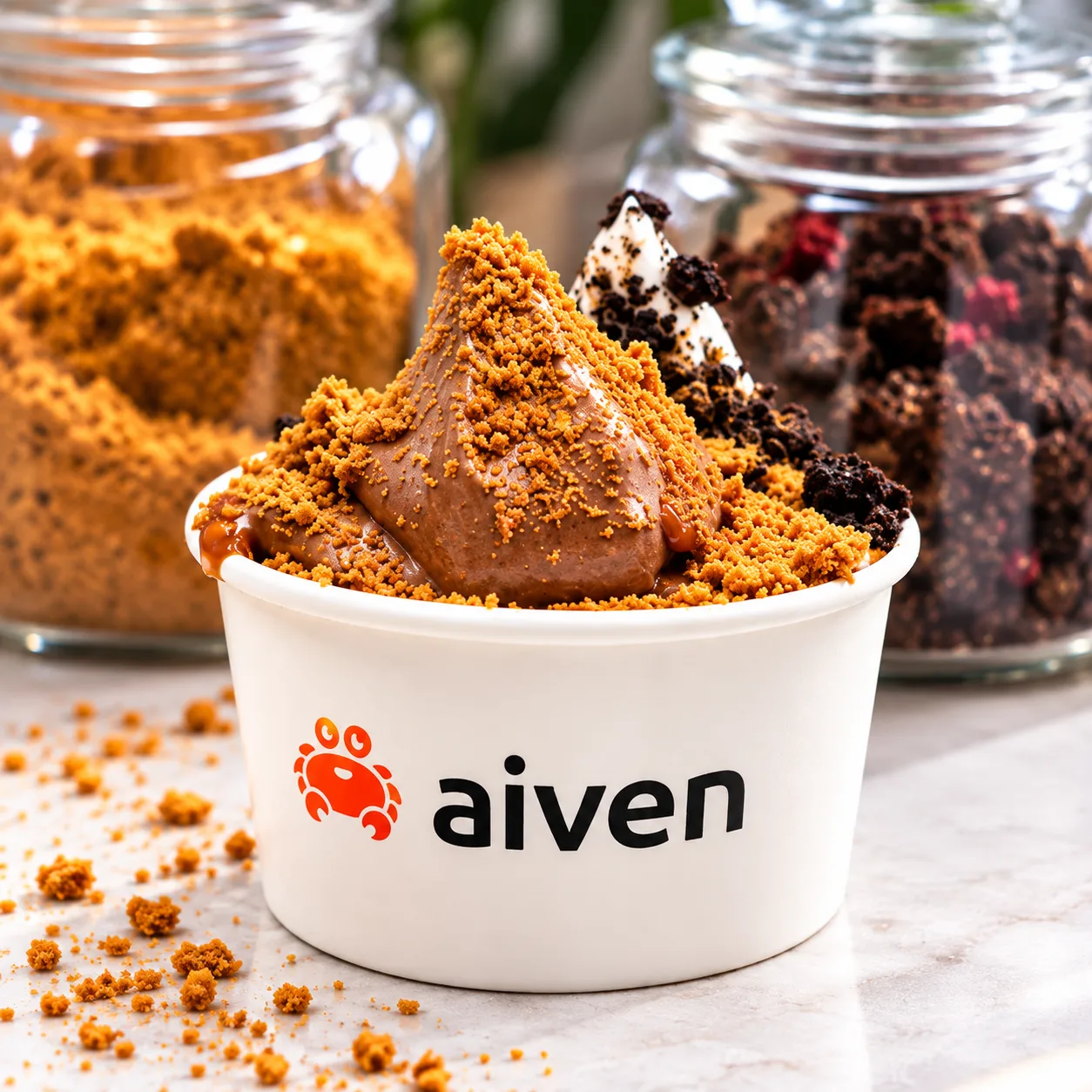 Swirl soft serve branded aiven